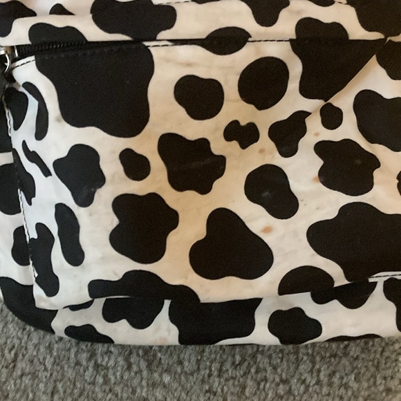 Cow print backpack lots of pocket space - Picture 2 of 4